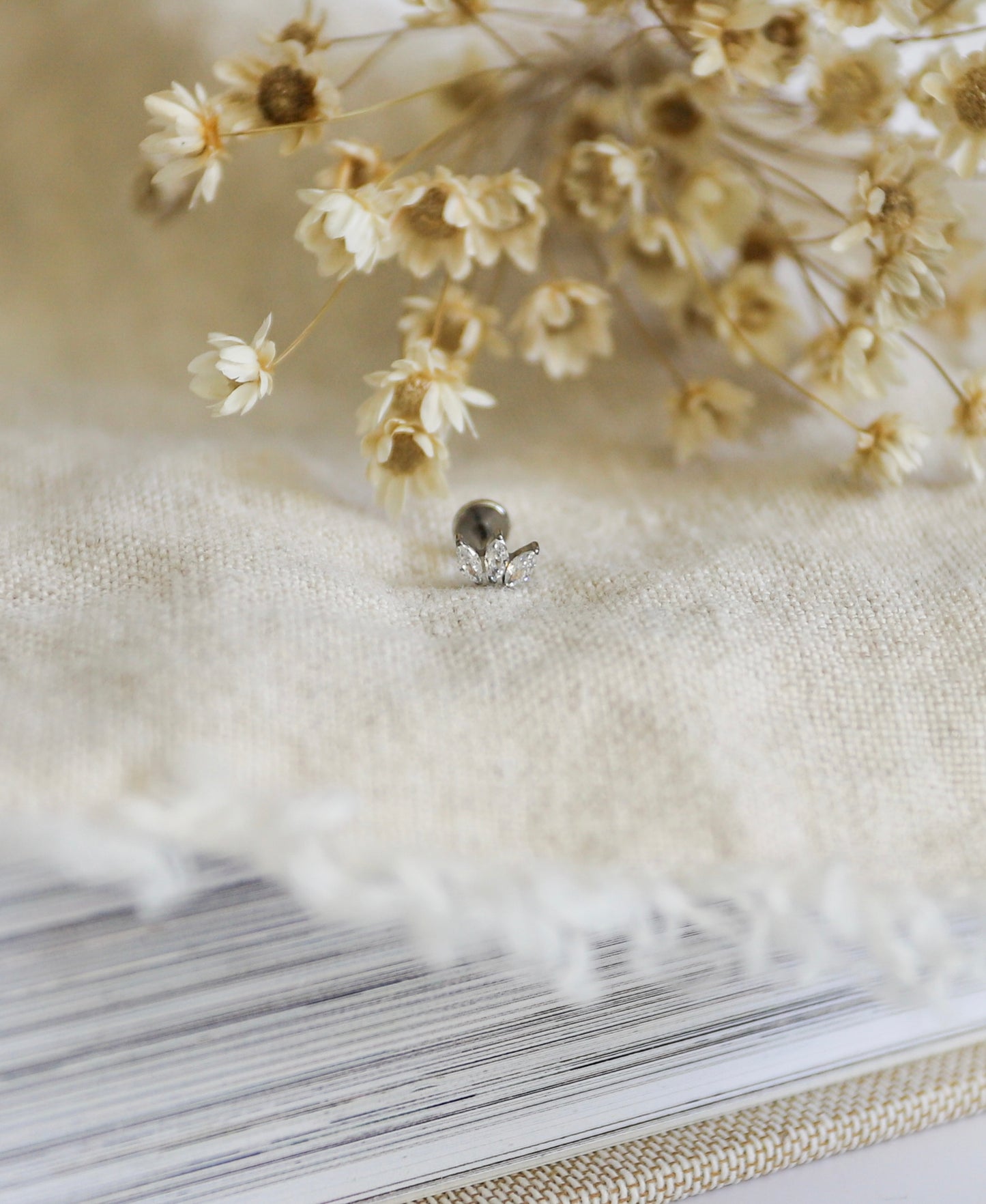 3 CZ Marquise Earring