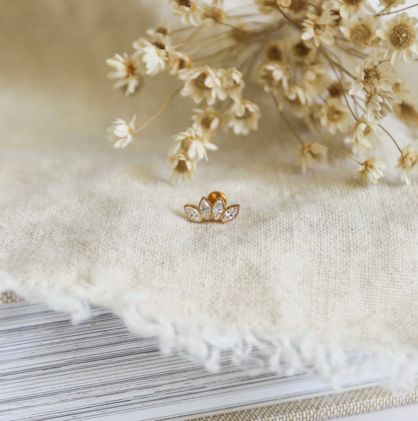 4 CZ Marquise Earring