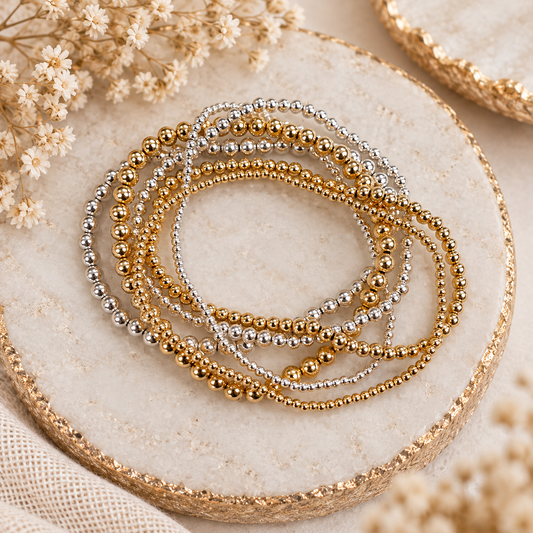 2mm Bead Stretchy Bracelet