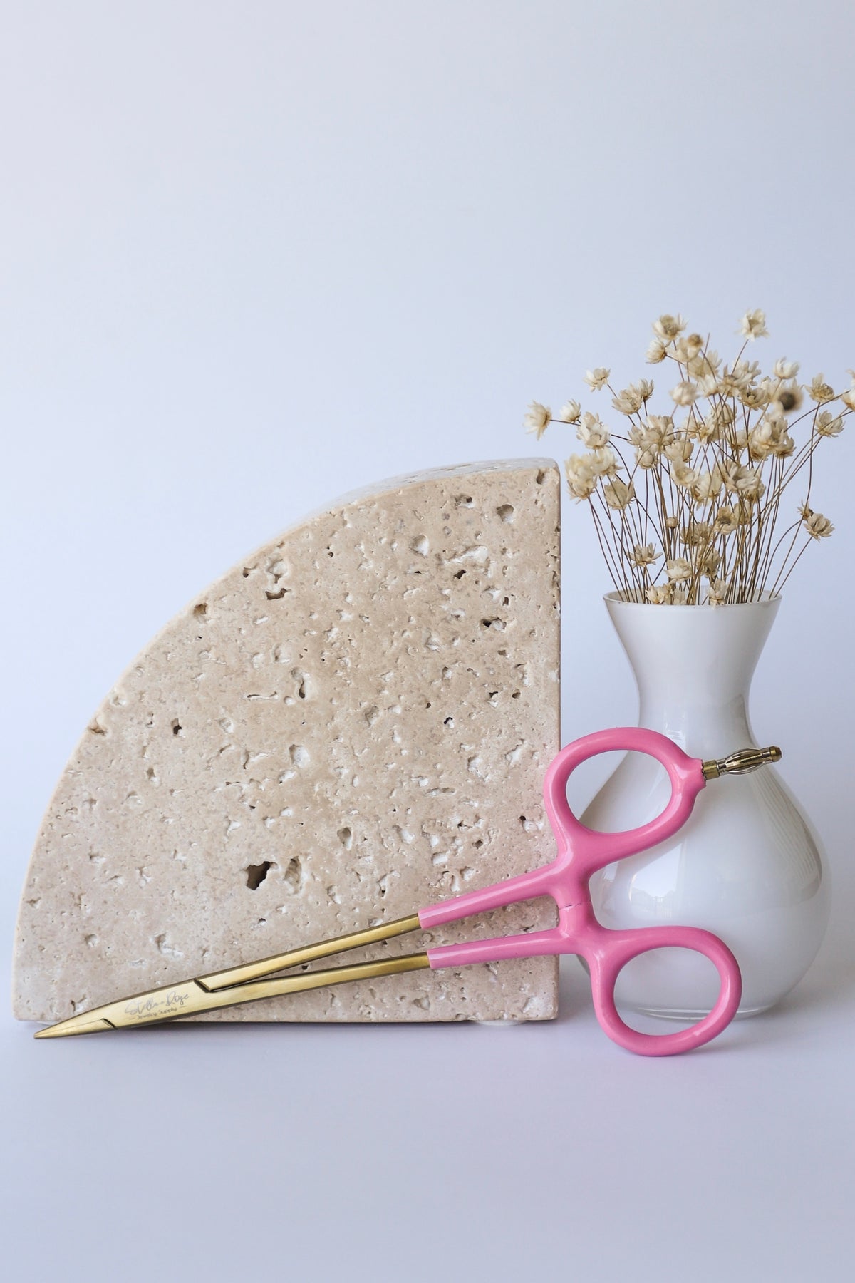 Grounded Locking Hemostats - Pink & Gold