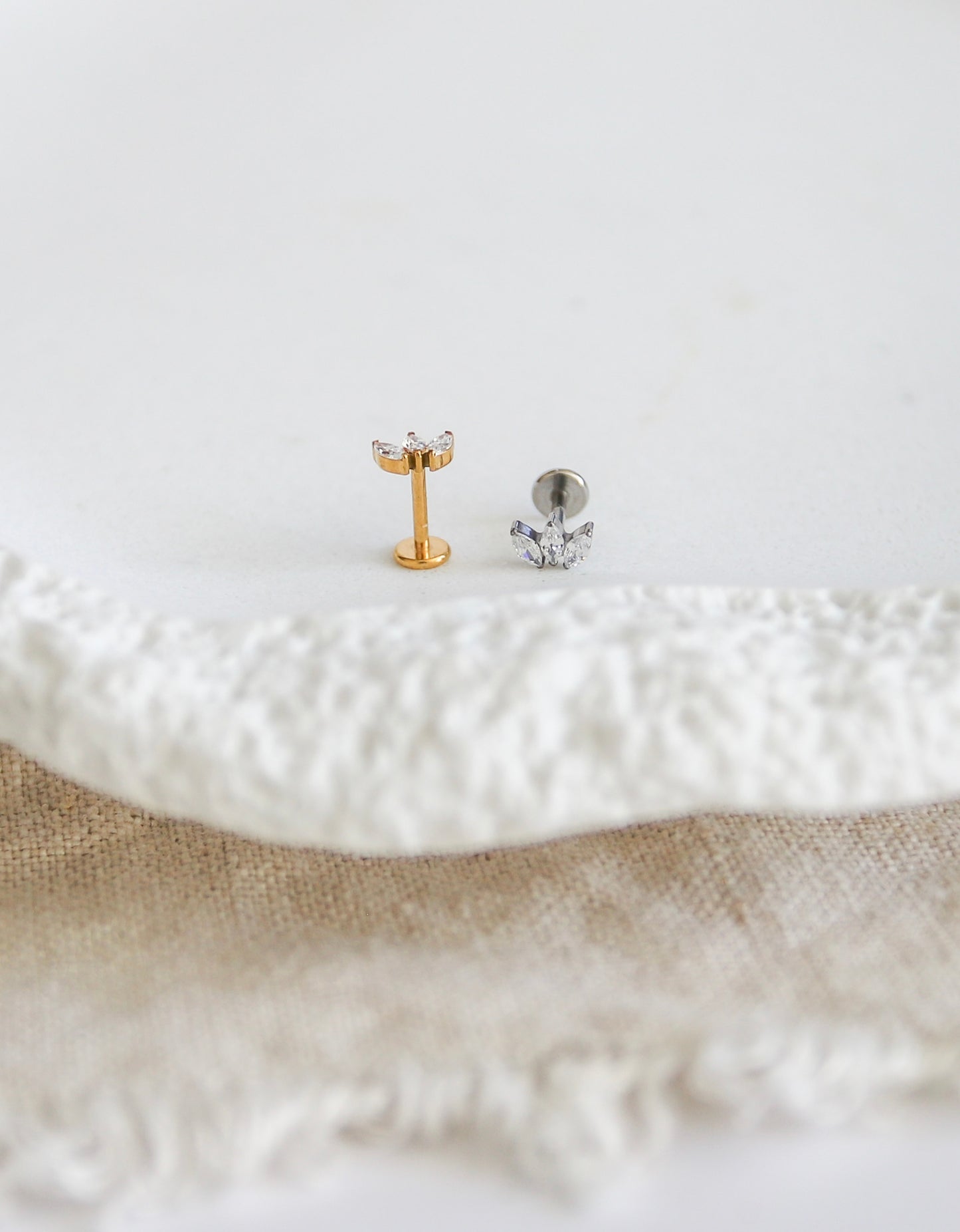 3 CZ Marquise Earring