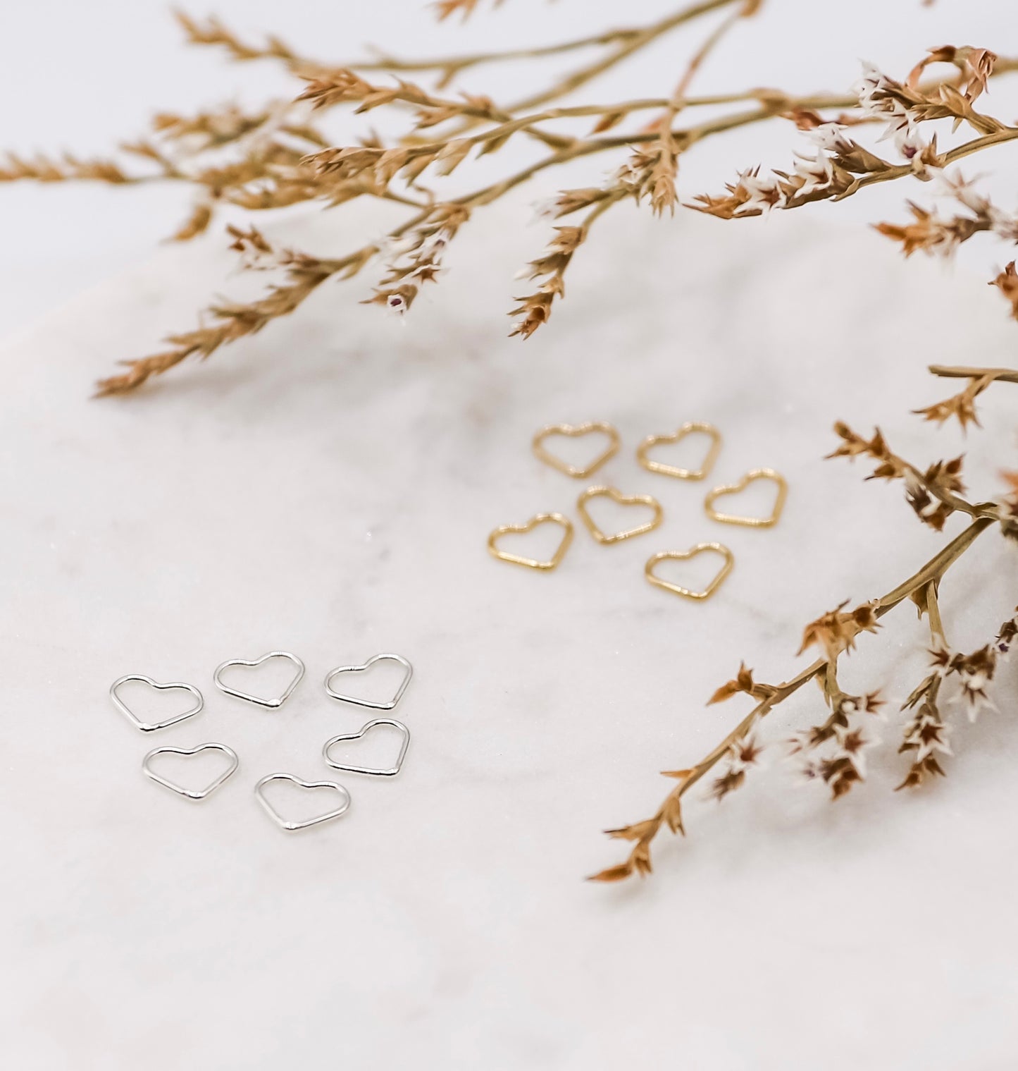 Small Heart Connectors (Set of 6)