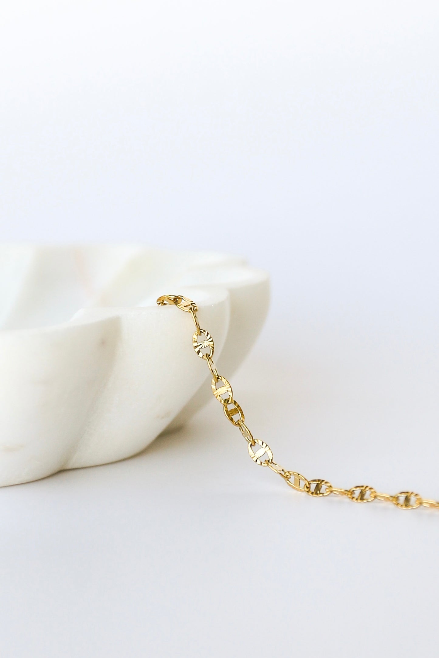 Sunburst Mariner Stainless Steel Chain - 14k PVD Plating