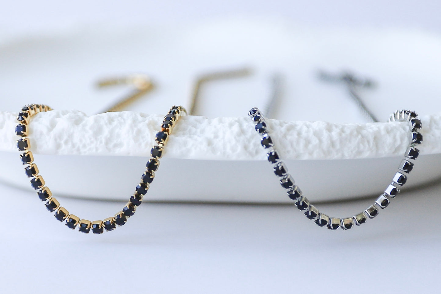 2mm Tennis Stainless Steel Chain - Black