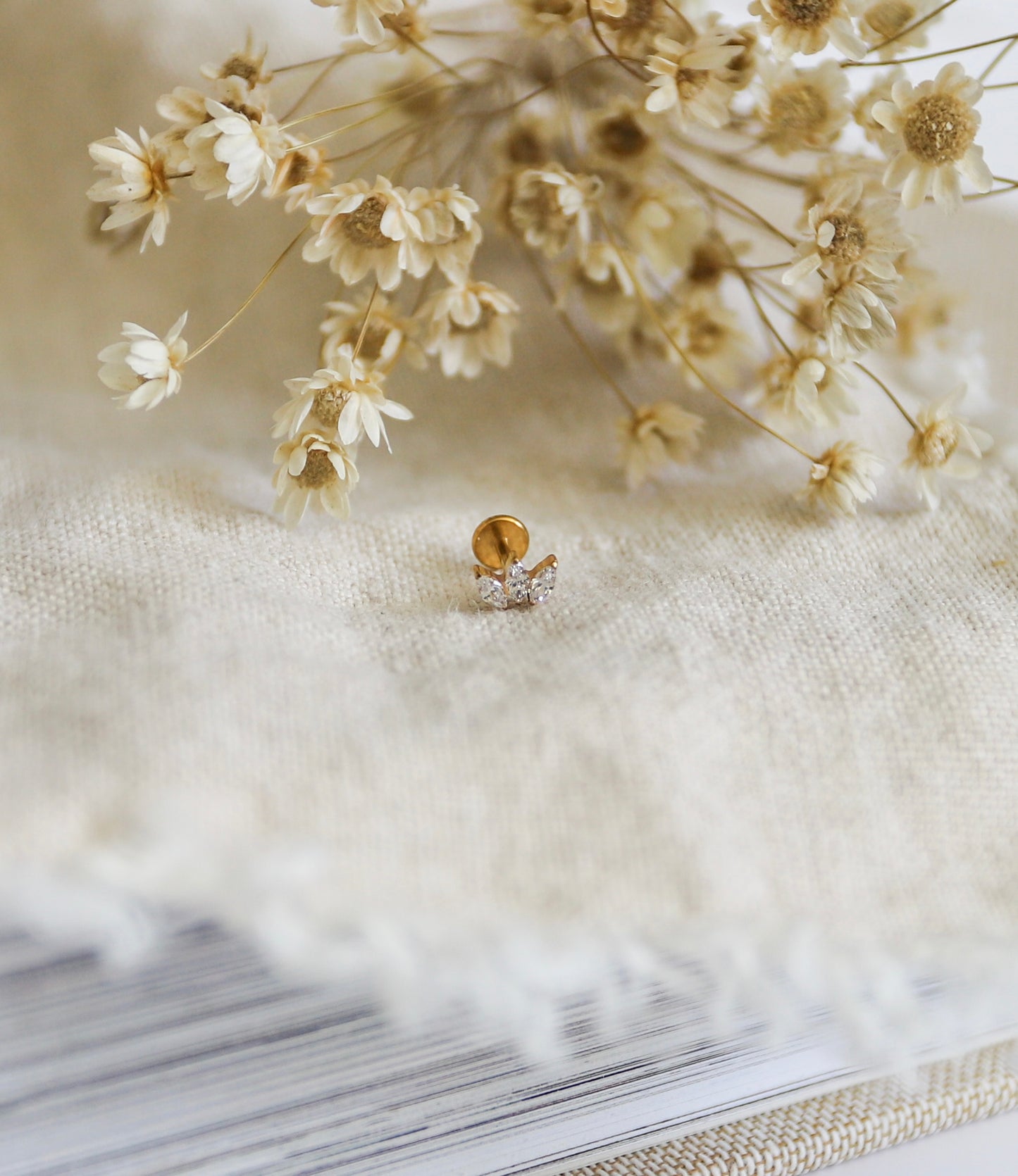 3 CZ Marquise Earring