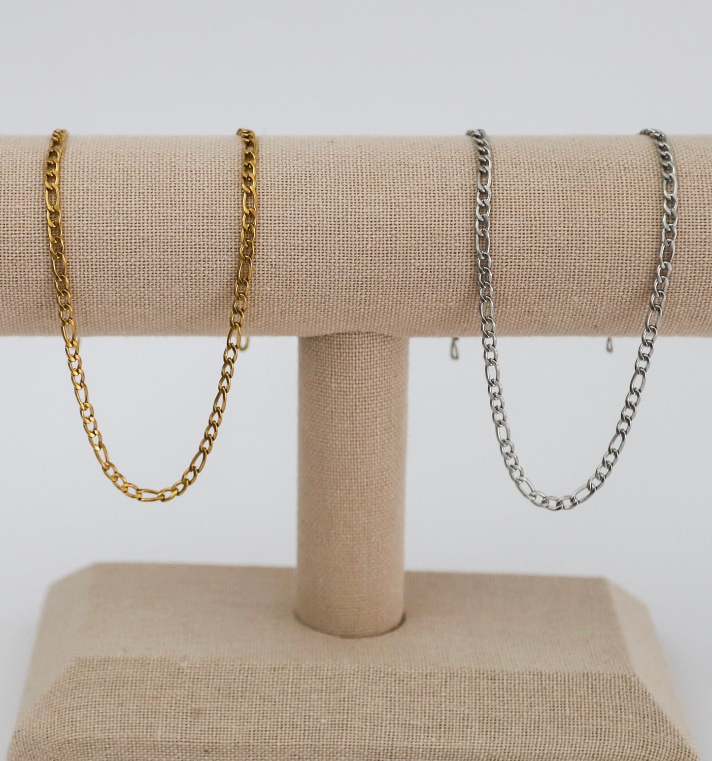3mm 3+1 Figaro Stainless Steel Chain
