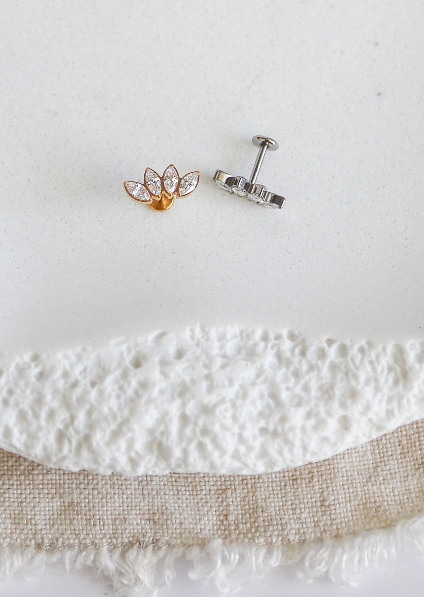 4 CZ Marquise Earring