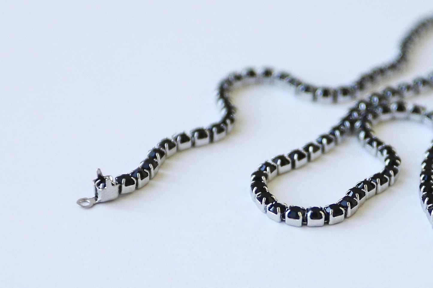 2mm Tennis Stainless Steel Chain - Black