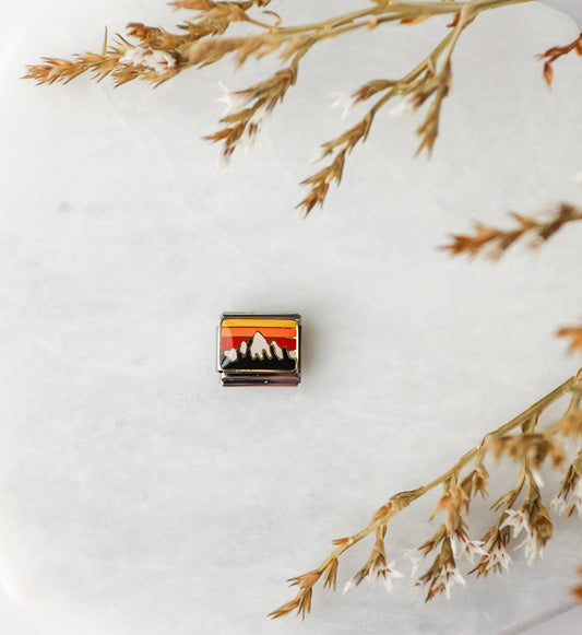 Italian Charm - Sunset Mountain Scene