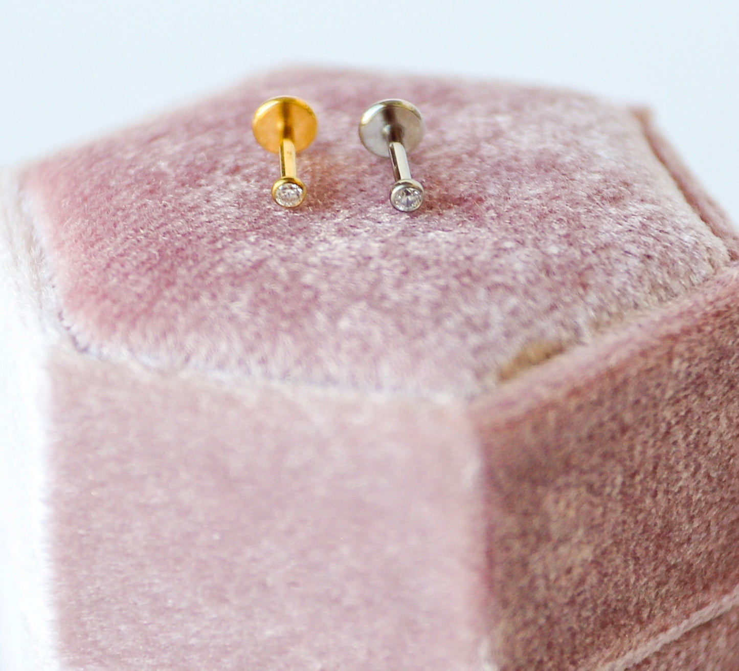 2mm CZ Earring