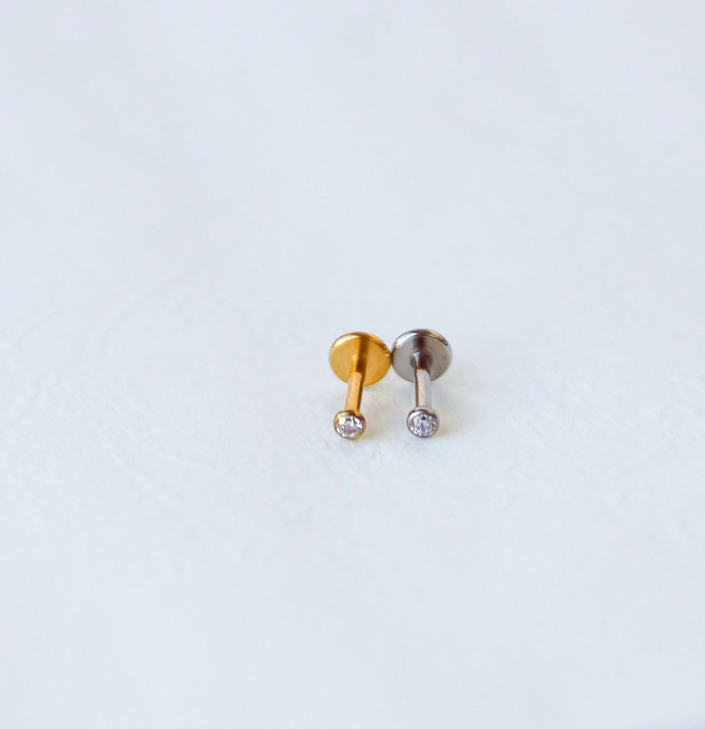2mm CZ Earring