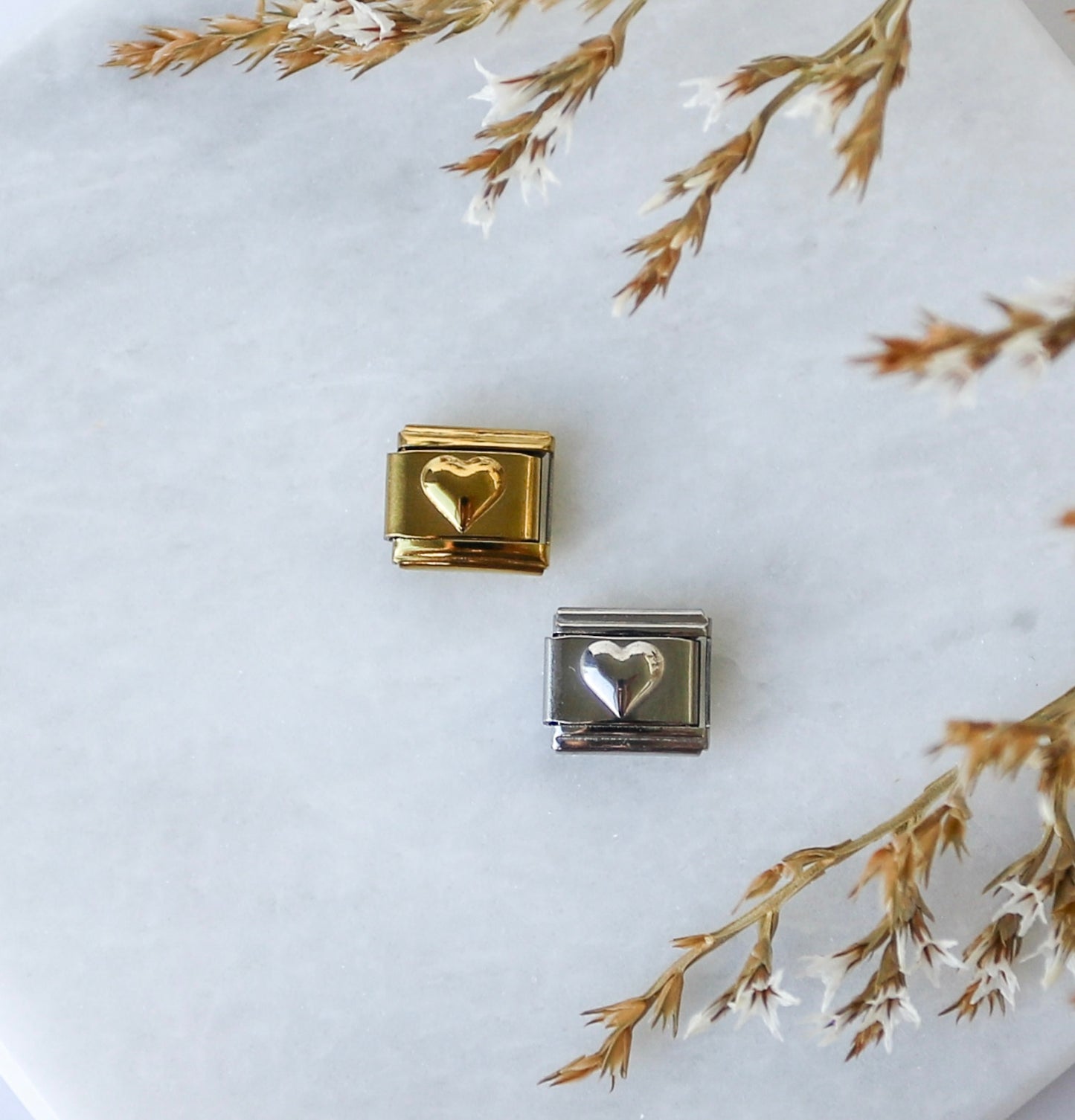 Italian Charm - Classic Raised Heart