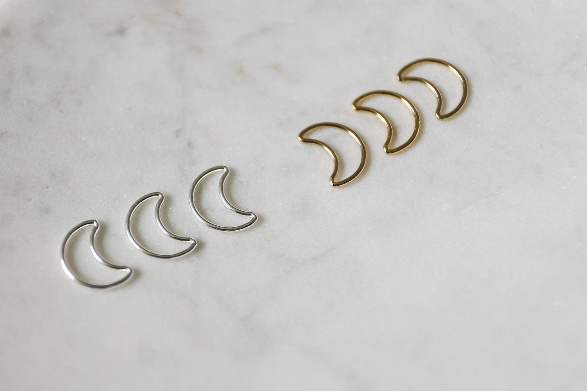 Stella Rosa Moon Rack Moon Connectors (Set of 3) – Stella + Rose Jewelry Supply