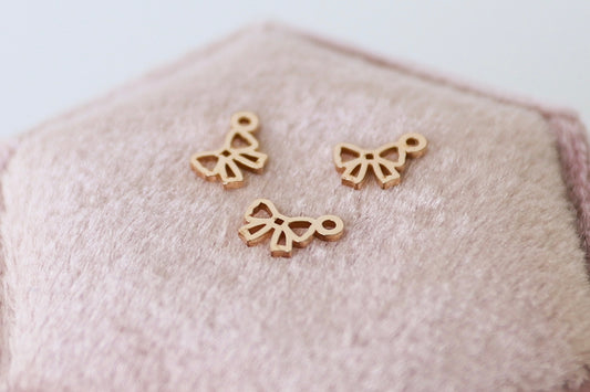 Tiny Bow Charms (Set of 3)