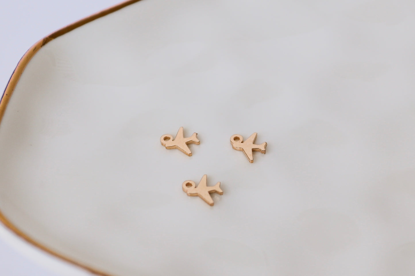 Tiny Airplane Charm