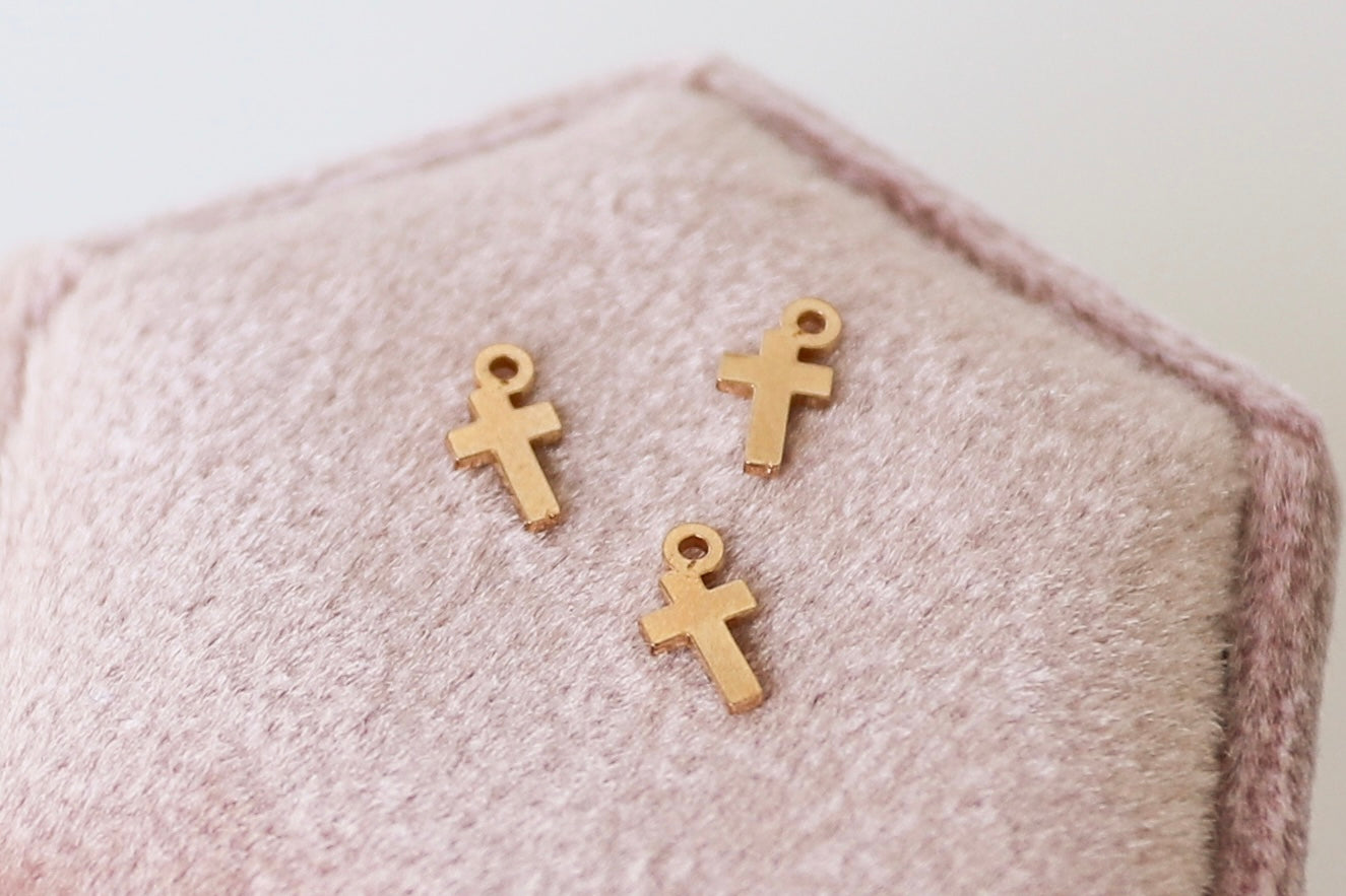 Tiny Cross Charm