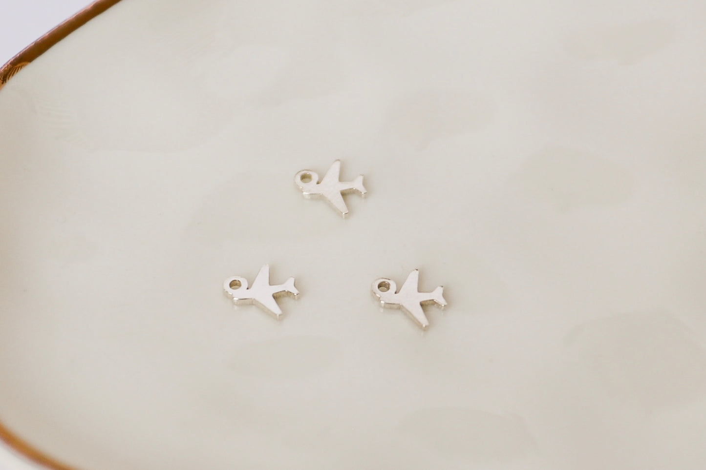 Tiny Airplane Charm