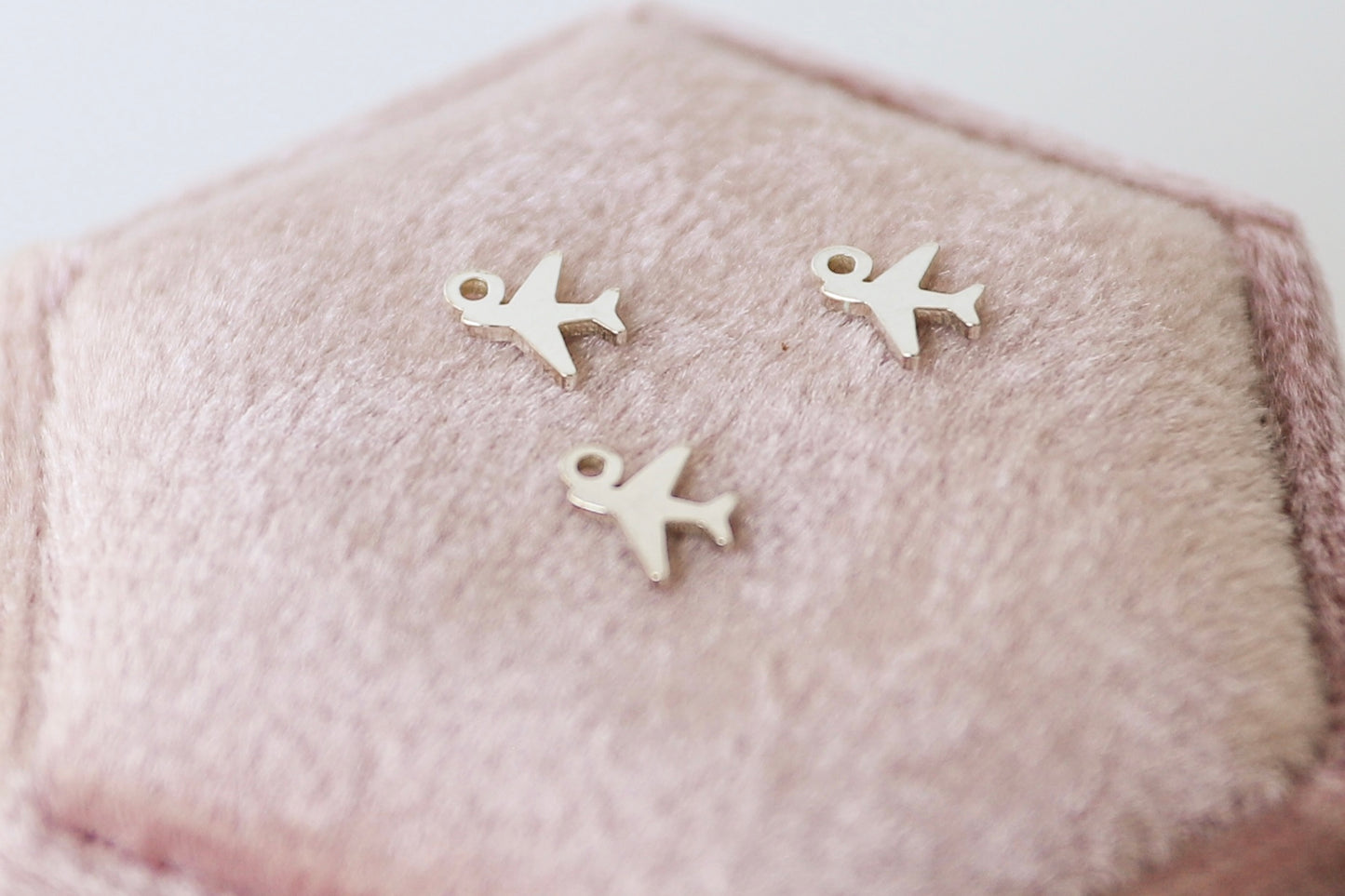 Tiny Airplane Charm