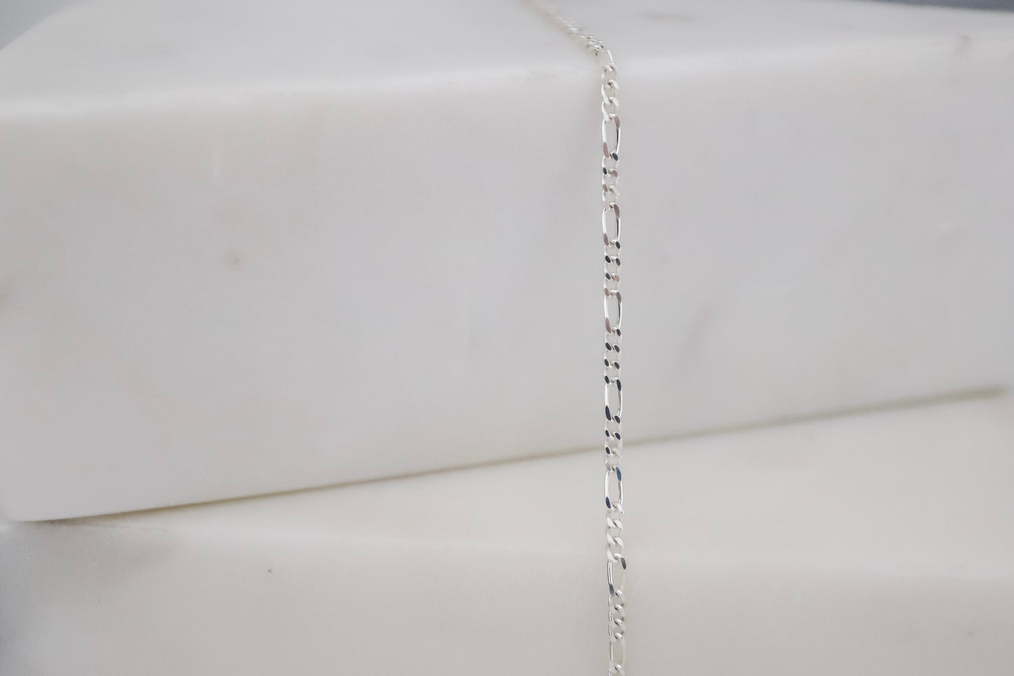 Sterling Silver Diamond Cut Figaro Chain