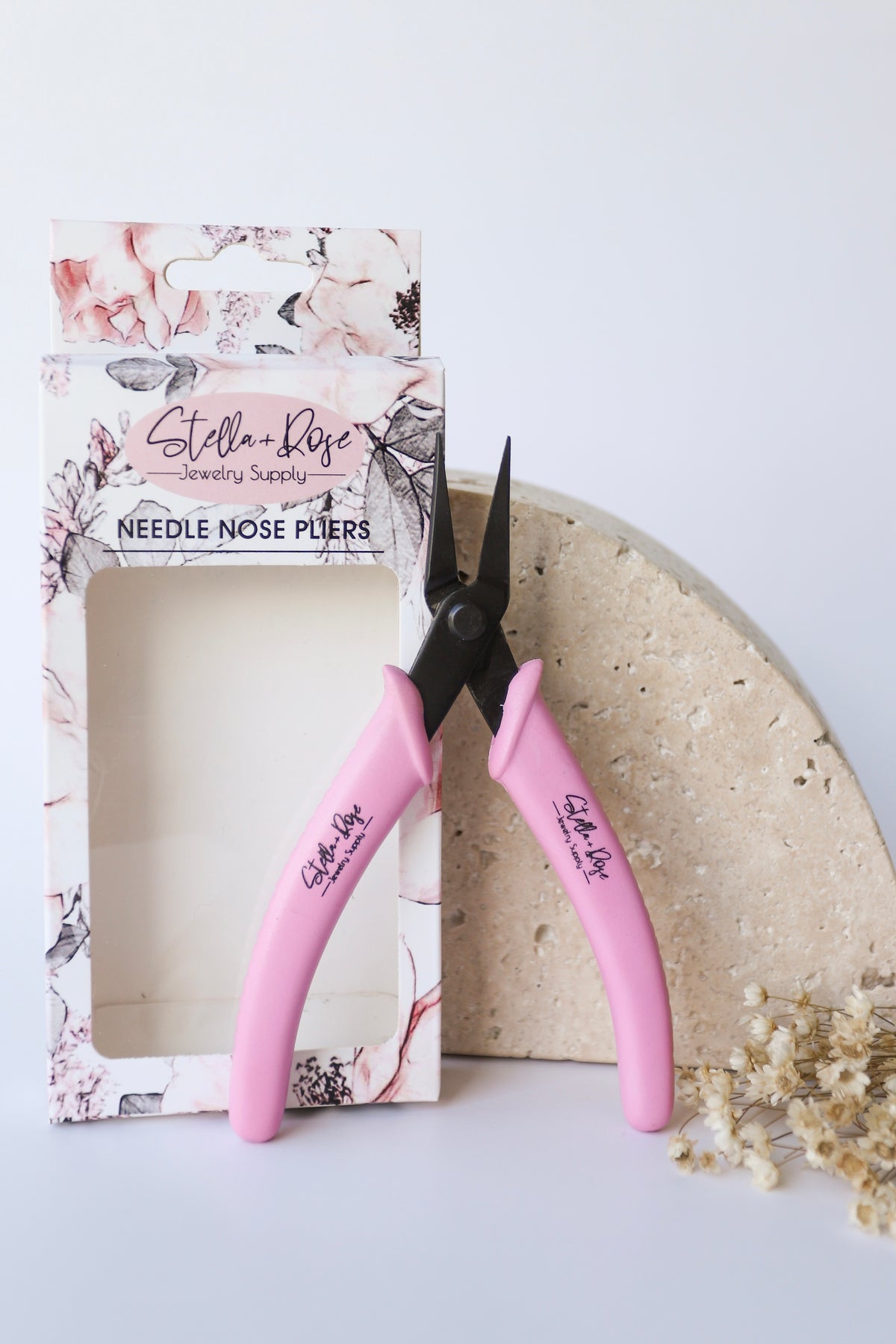 Needle Nose Pliers - Black & Pink