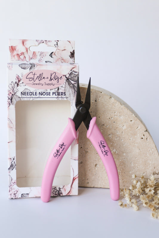 Needle Nose Pliers - Black & Pink